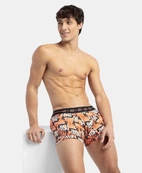 Jockey Trunk Cotton Elastane Stretch Printed with Ultrasoft Waistband (Style #NY02)