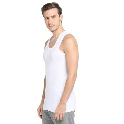 Dixcy Scott Men’s Clasz Plain Regular Fit Solid Vest (Pack of 2)