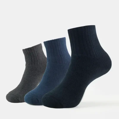 Jockey Cotton Terry Ankle Length Socks With StayFresh Treatment (Pack of 3) (Style #7036)