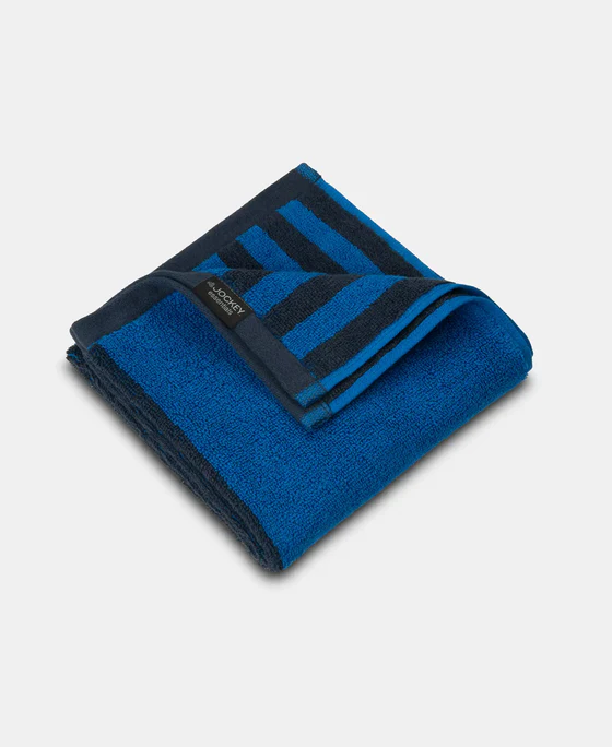 Jockey Cotton Terry Ultrasoft and Durable Striped Gym Towel Ruby (Style #T445) (Pack of 2) - Image 3