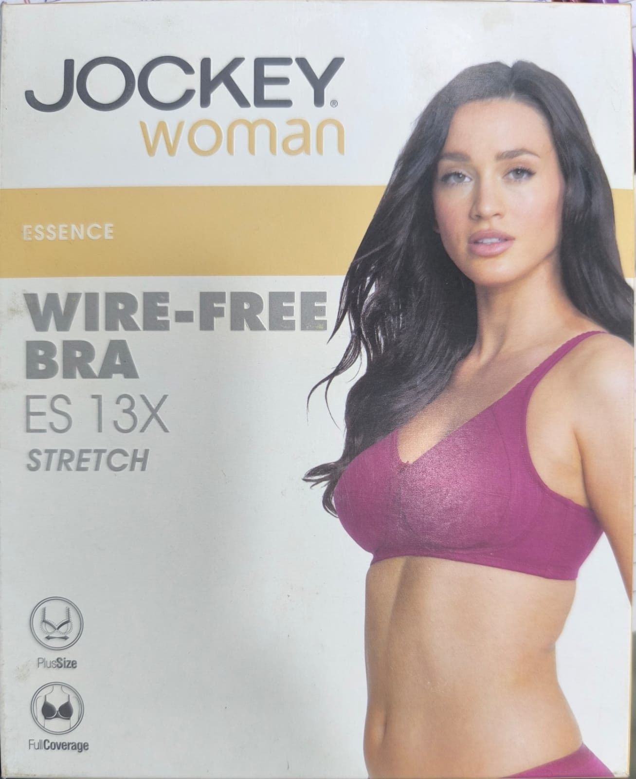 Jockey Plus Size Wirefree Non Padded Super Combed Cotton Elastane Stretch Full Coverage Bra with Side Panel Support (Style #ES13) - Image 13