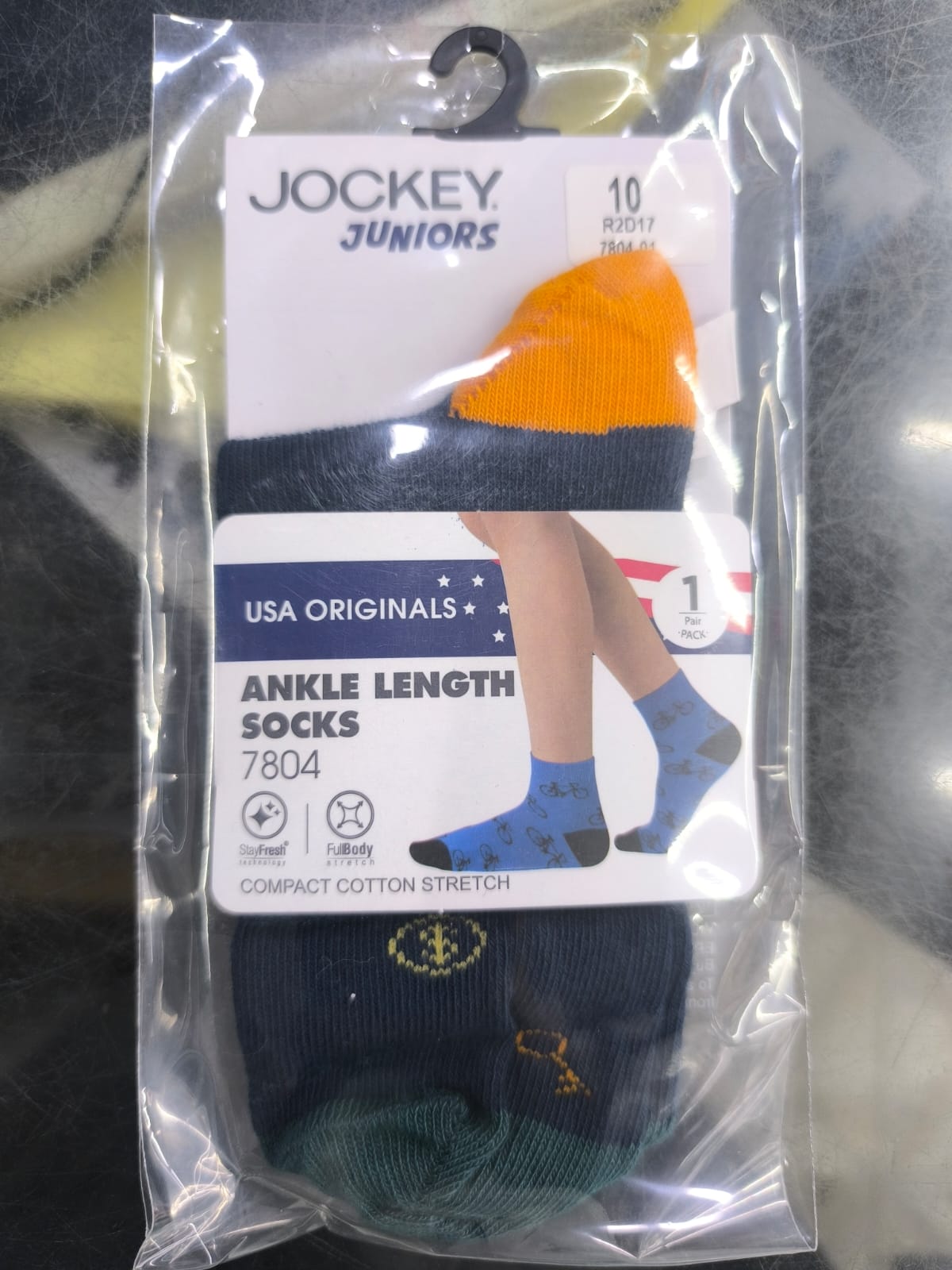 Kid’s Cotton Stretch Solid Ankle Length Socks Assorted (Style #7804)